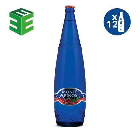 Monte Pinos Agua Con Gas 12 botellas 1L - Retornable