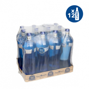 Botella de agua mineral de cristal 1L