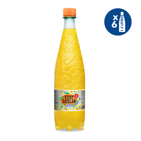Vichy Catalan Fruit Naranja 6 botellas PET 1,2L| La Tienda Vichy