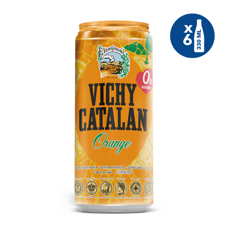 Vichy Catalan Orange llauna 0,33L - 6 ut