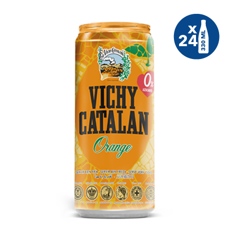 Vichy Catalan Orange lata 330ml - 24 ud