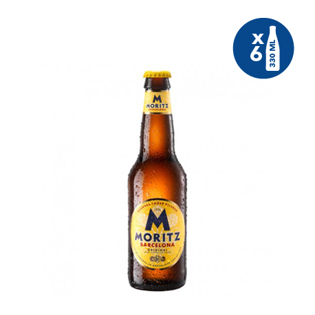 Cerveza Moritz Original 6 botellas 330ml