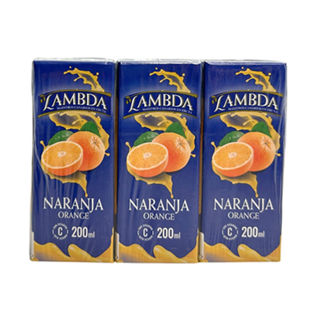 Lambda Selección de Naranja Brik 200 ml 30