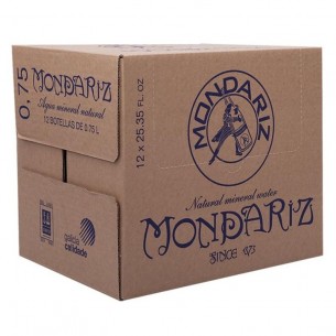 Mondariz Agua Mineral Natural vidrio 0,75L - 15 ud