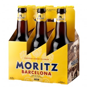Pack Cerveza Moritz Original 6 botellas 330ml