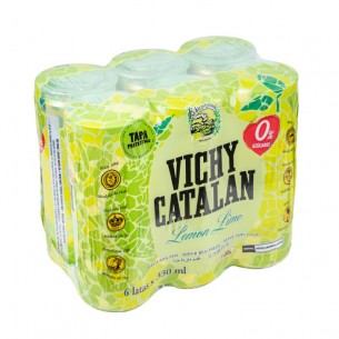 Pack Vichy Catalan Lemon-Lime lata 330ml - 6 ud